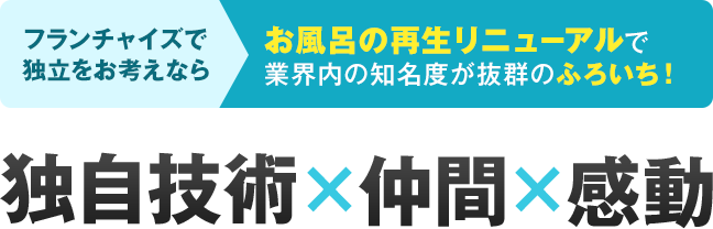 独自技術×仲間×感動